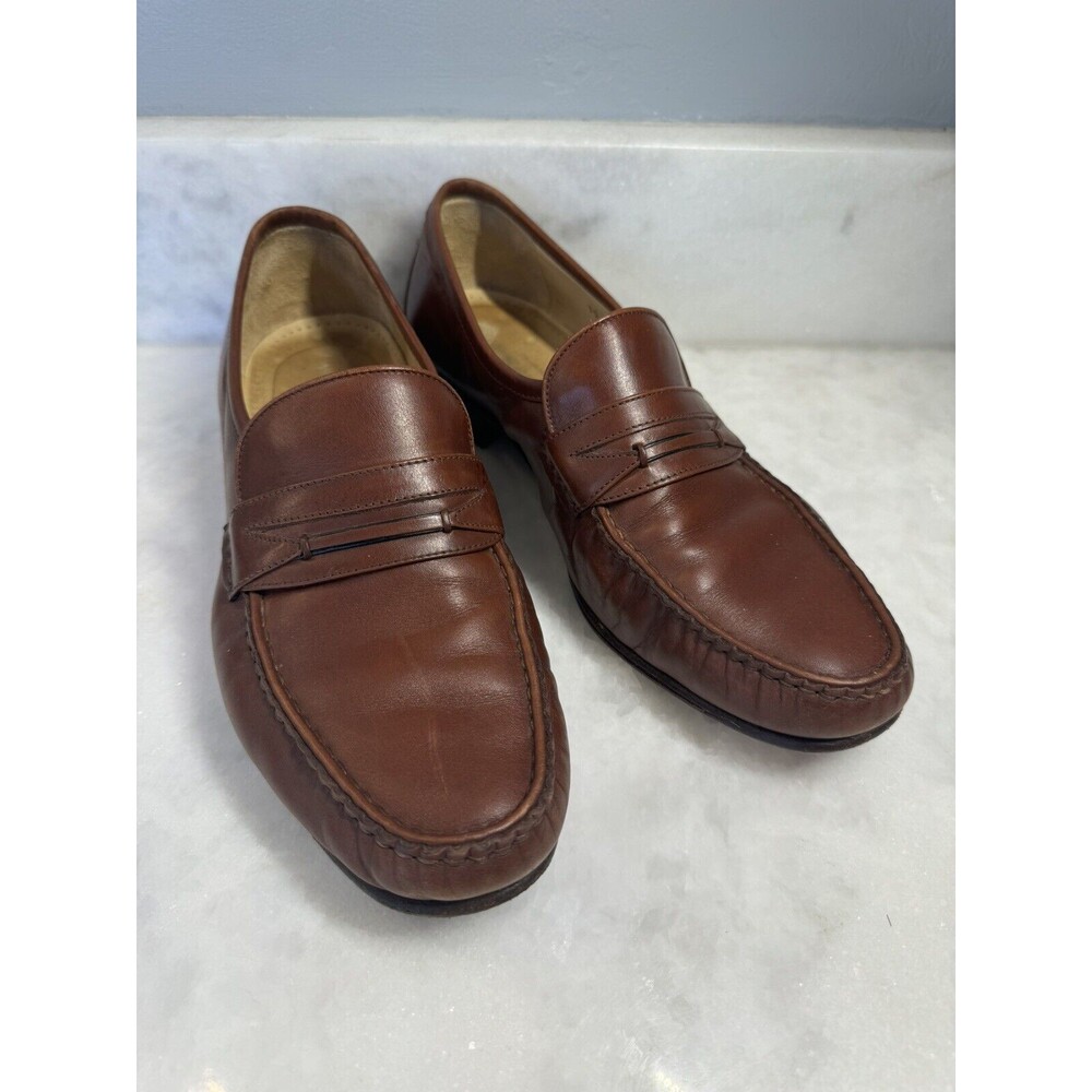 Johnston & Murphy Brown Slip On Loafers 10 C